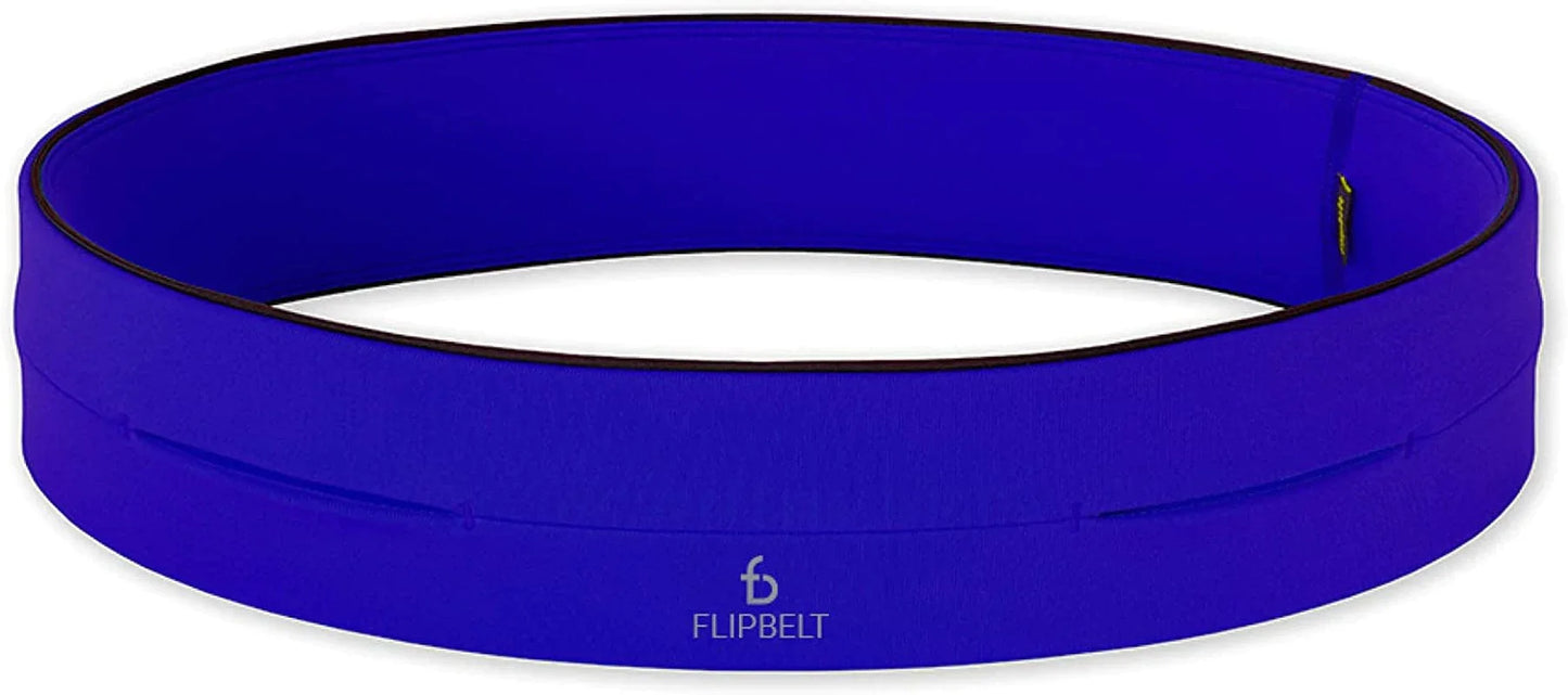 Flipbelt Classic Running Belt | Running Fanny Pack for Women and Men | Non Chafing Waist Band Pack for Phone | Moisture Wicking Storage Belt | USA Company