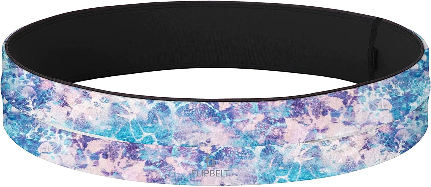 Flipbelt Classic Running Belt | Running Fanny Pack for Women and Men | Non Chafing Waist Band Pack for Phone | Moisture Wicking Storage Belt | USA Company