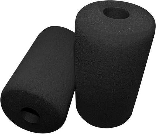 Foam Foot Pads Rollers Set of a Pair for Home Gym Exercise Machines Equipments Replacements with 1 Inch(2.5Cm) Rod (Foam 5.71" X 2.95" Od X 0.87" Id)