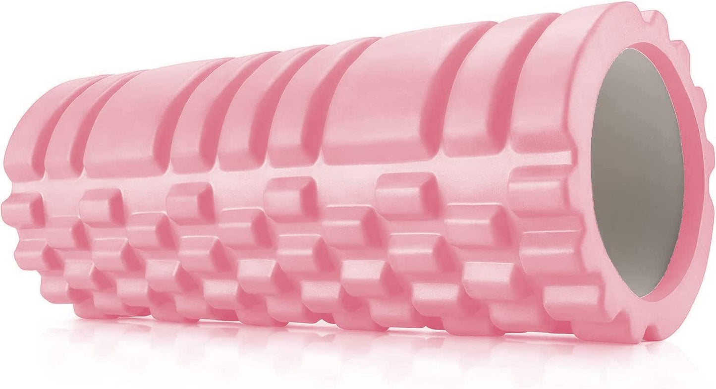 Foam Roller - High Density Exercise Roller for Deep Tissue Muscle Massage, Muscle and Back Roller for Fitness, Physical Therapy, Yoga and Pilates, Gym Equipment, Orange(G-Orange)