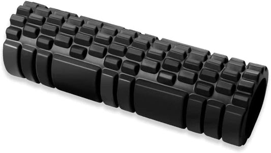 Foam Roller,Iekeodi Trigger Point Exercise Roller, High Density Muscle Roller , Myofascial Release, Deep Tissue Trigger Muscles Roller Set for Pain Relief Massage,Exercise, Yoga,Pilates,Black