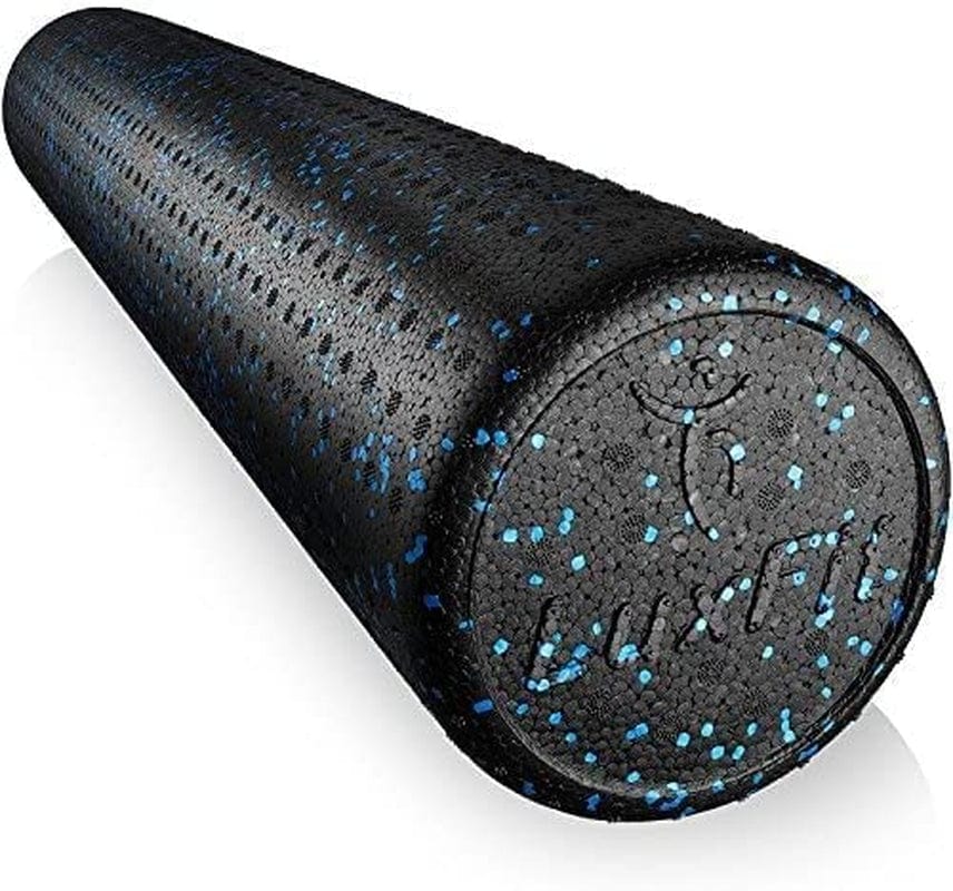 Foam Roller, Luxfit Speckled Foam Rollers for Muscles '3 Year Warranty' High Density Foam Roller for Physical Therapy, Exercise, Deep Tissue Muscle Massage. Back, Leg, Body Roller (Blue, 36 Inch)