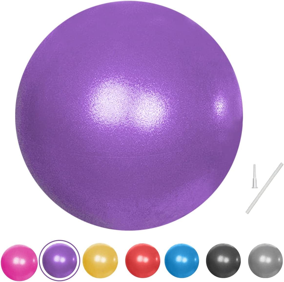 Fresion Small Exercise Ball Soft Yoga Balls,Mini Pilates Ball 25Cm for Core Training Exercise,Durable