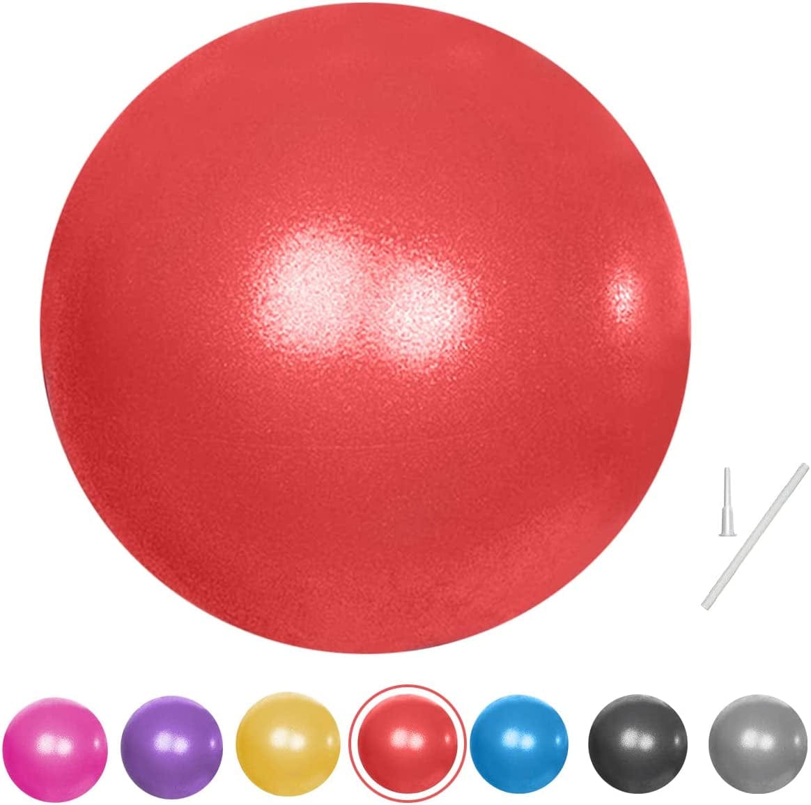 Fresion Small Exercise Ball Soft Yoga Balls,Mini Pilates Ball 25Cm for Core Training Exercise,Durable
