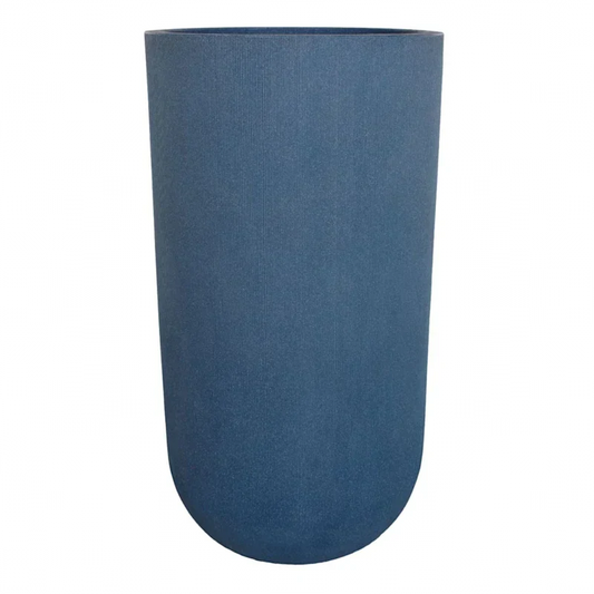 Catcci Fringe Denim Tall Outdoor Planter, Medium