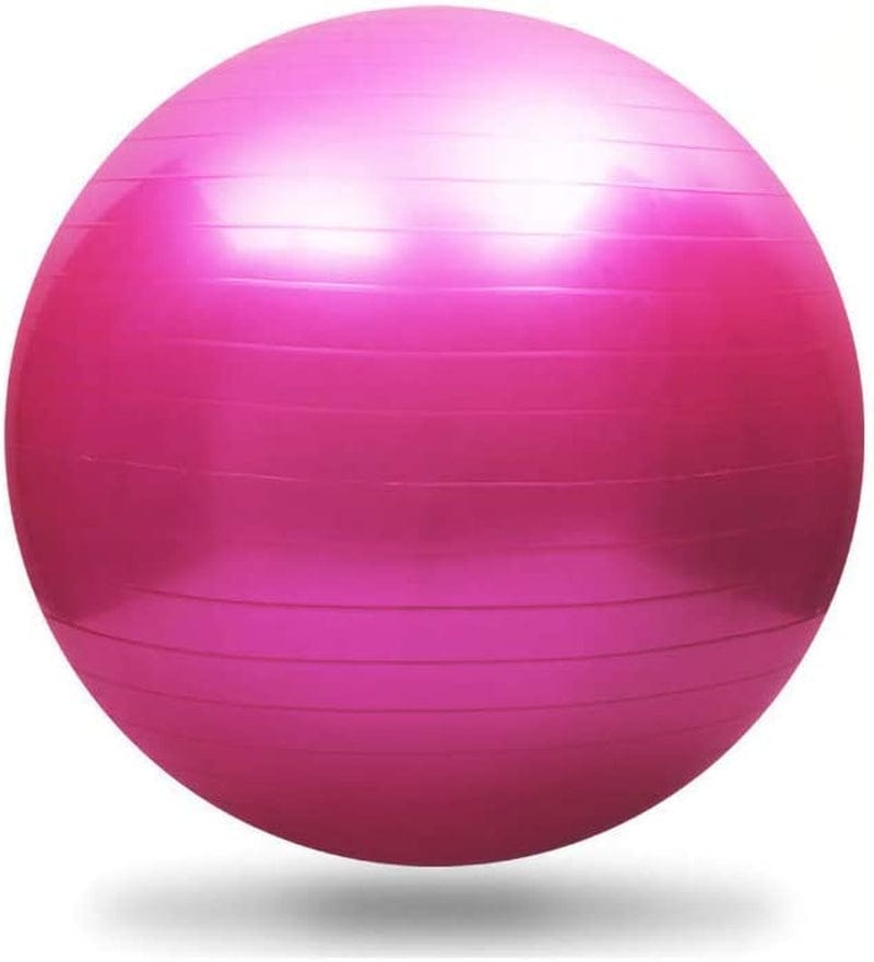 Fullgaden Exercise Ball (55-75Cm) with Quick Foot Pump, Professional Grade anti Burst & Slip Resistant Stability Balance for Yoga, Workout, Xl（68-75Cm）, Blue