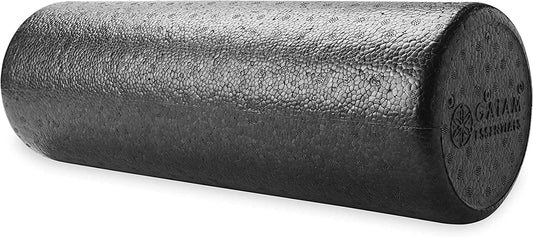 Gaiam Essentials Foam Roller, High Density Firm Deep Tissue Muscle Massager for Back Pain & Sore Muscles