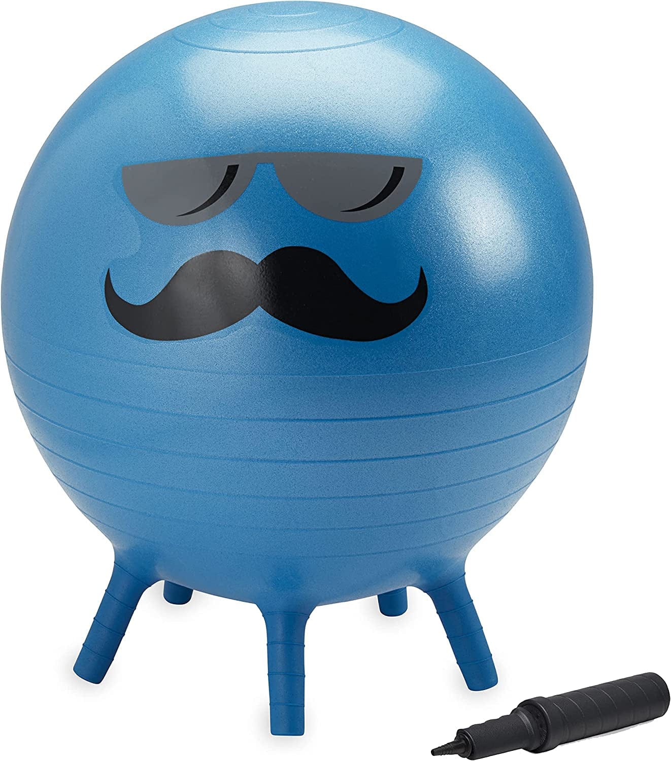 Gaiam Kids Stay-N-Play Children'S Balance Ball - Flexible School Chair, Active Classroom Desk Seating with Stay-Put Stability Legs, Includes Air Pump