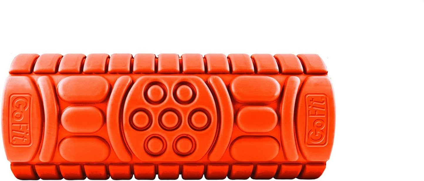 Gofit 13” Massage Go Roller - Massage Bar and Training Manual,Orange,Gf-Fr13-Orng
