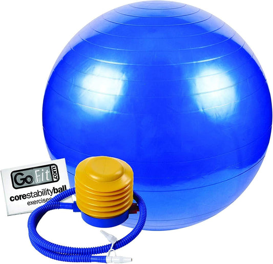 Gofit Balance and Stability Ball - Blue 75Cm