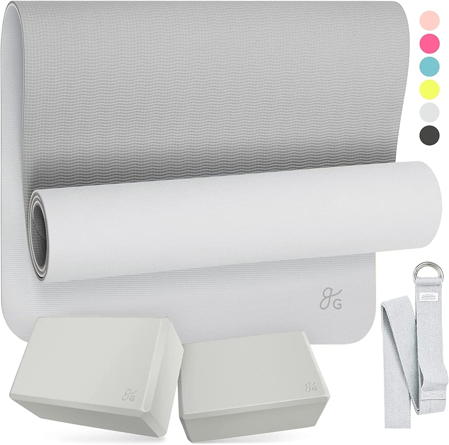 Greater Goods Professional Yoga Mat - Exercise Mat for Fitness, Balance, and Stability | an Extra Large, Extra Thick, Non Slip Mat | Free Carrying Strap Included | Designed in St. Louis