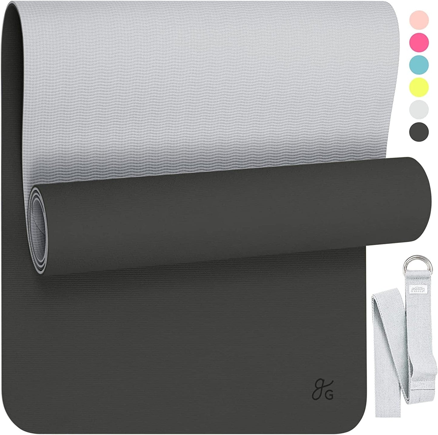 Greater Goods Professional Yoga Mat - Exercise Mat for Fitness, Balance, and Stability | an Extra Large, Extra Thick, Non Slip Mat | Free Carrying Strap Included | Designed in St. Louis