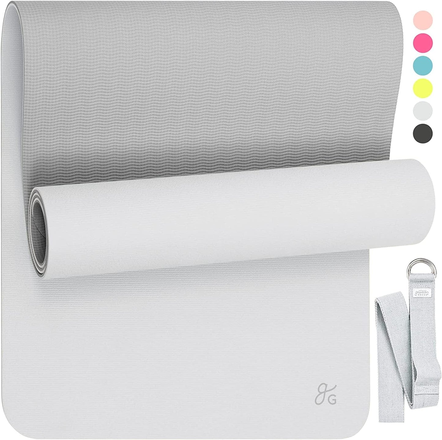 Greater Goods Professional Yoga Mat - Exercise Mat for Fitness, Balance, and Stability | an Extra Large, Extra Thick, Non Slip Mat | Free Carrying Strap Included | Designed in St. Louis
