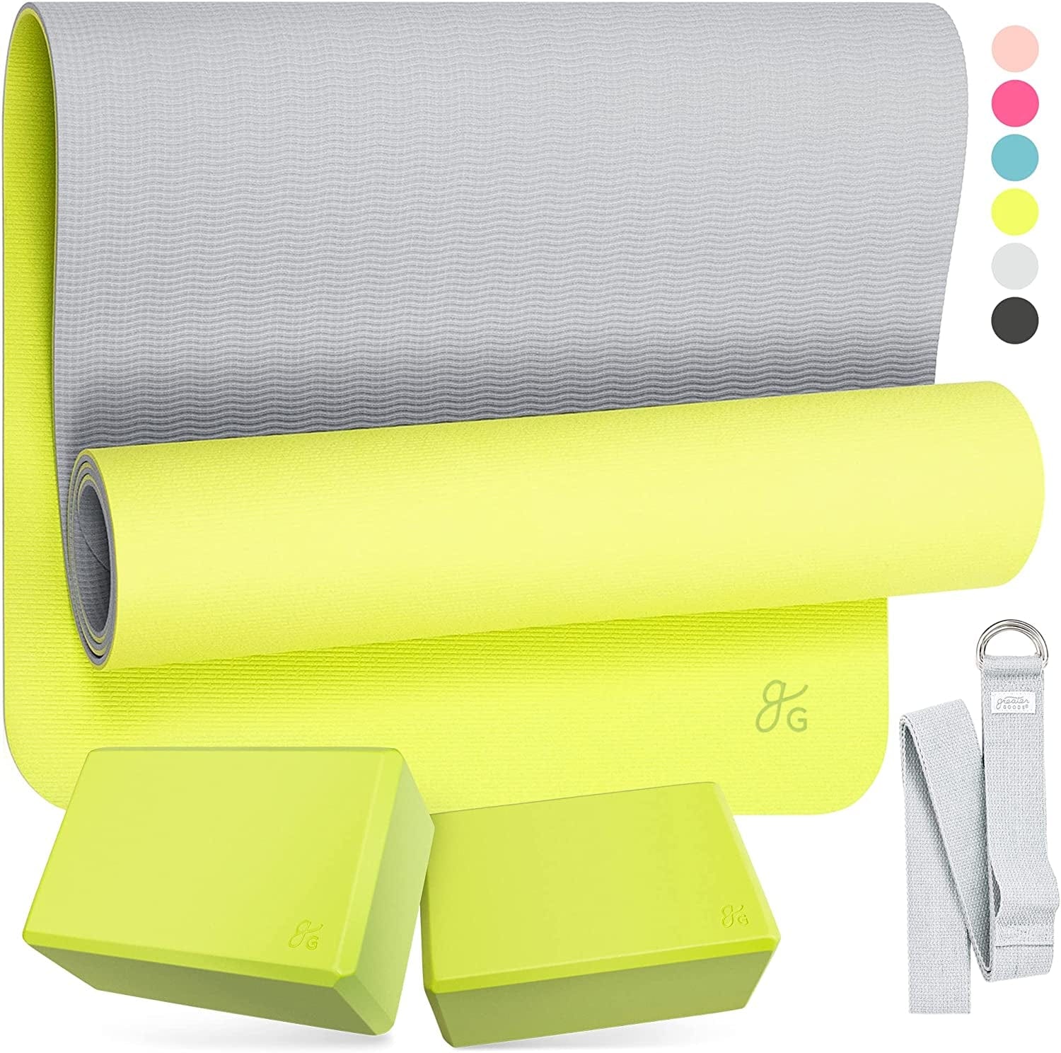 Greater Goods Professional Yoga Mat - Exercise Mat for Fitness, Balance, and Stability | an Extra Large, Extra Thick, Non Slip Mat | Free Carrying Strap Included | Designed in St. Louis