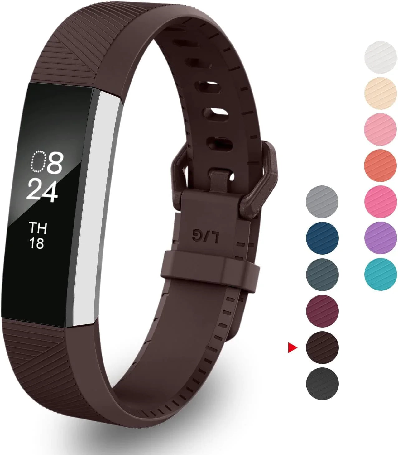 Greeninsync Compatible with Fit Bit Alta HR Bands,Replacement for Fit Bit Alta Band Small Accessory Watch Buckle Wristband for Alta&Alta Hr/Fit Bit Ace Strap Bracelet W/Same Color Metal Clasp(10Pack)