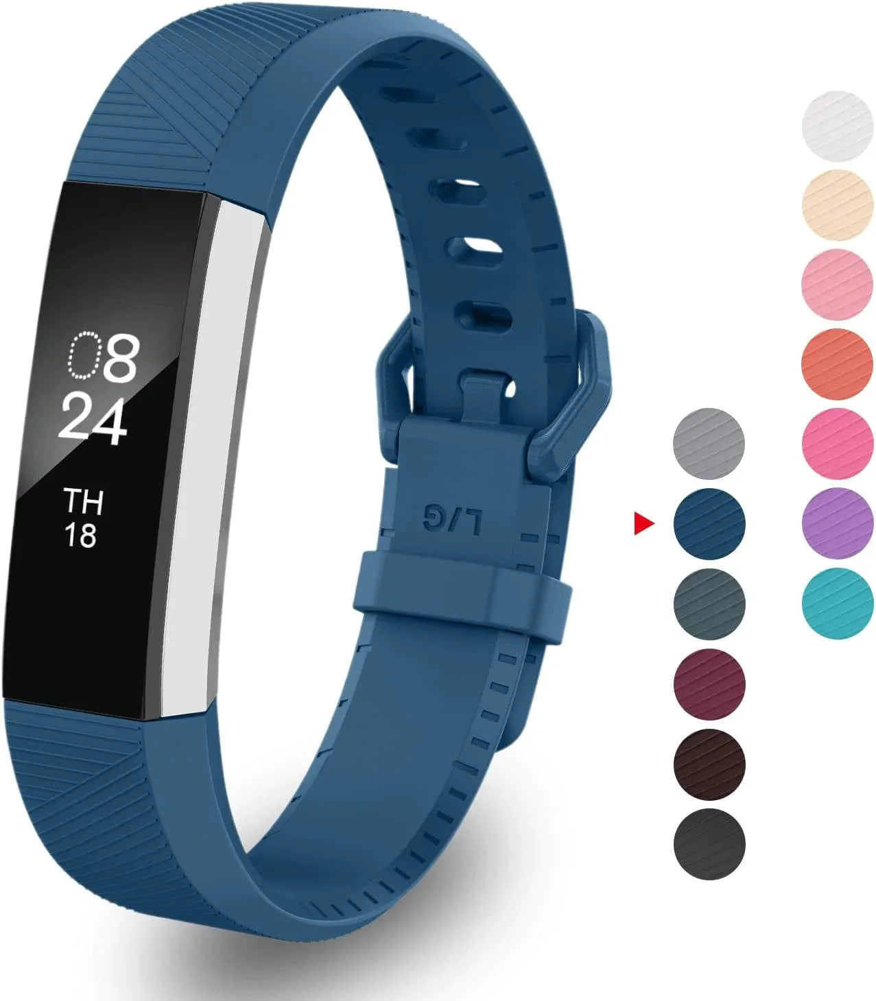 Greeninsync Compatible with Fit Bit Alta HR Bands,Replacement for Fit Bit Alta Band Small Accessory Watch Buckle Wristband for Alta&Alta Hr/Fit Bit Ace Strap Bracelet W/Same Color Metal Clasp(10Pack)