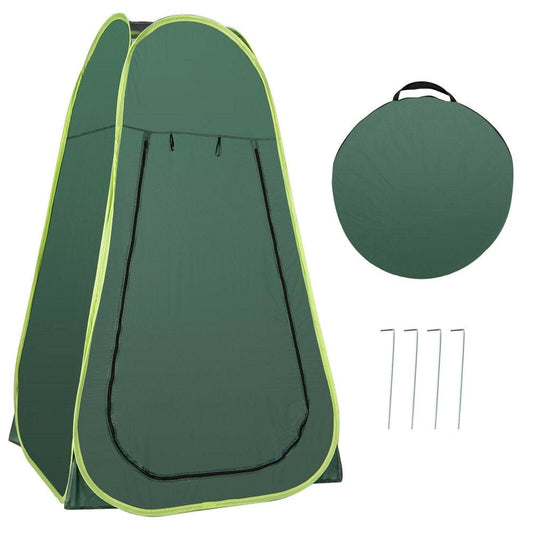 Gymax Portable Pop up Privacy Shower Tent Toilet Changing Room Camping Hiking Green