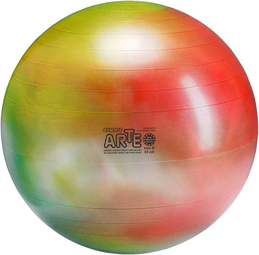 Gymnic Arte plus Burst-Resistant Exercise Ball (55 Cm)