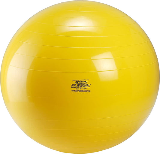 GYMNIC Classic 75Cm - Exercise Ball, Yellow