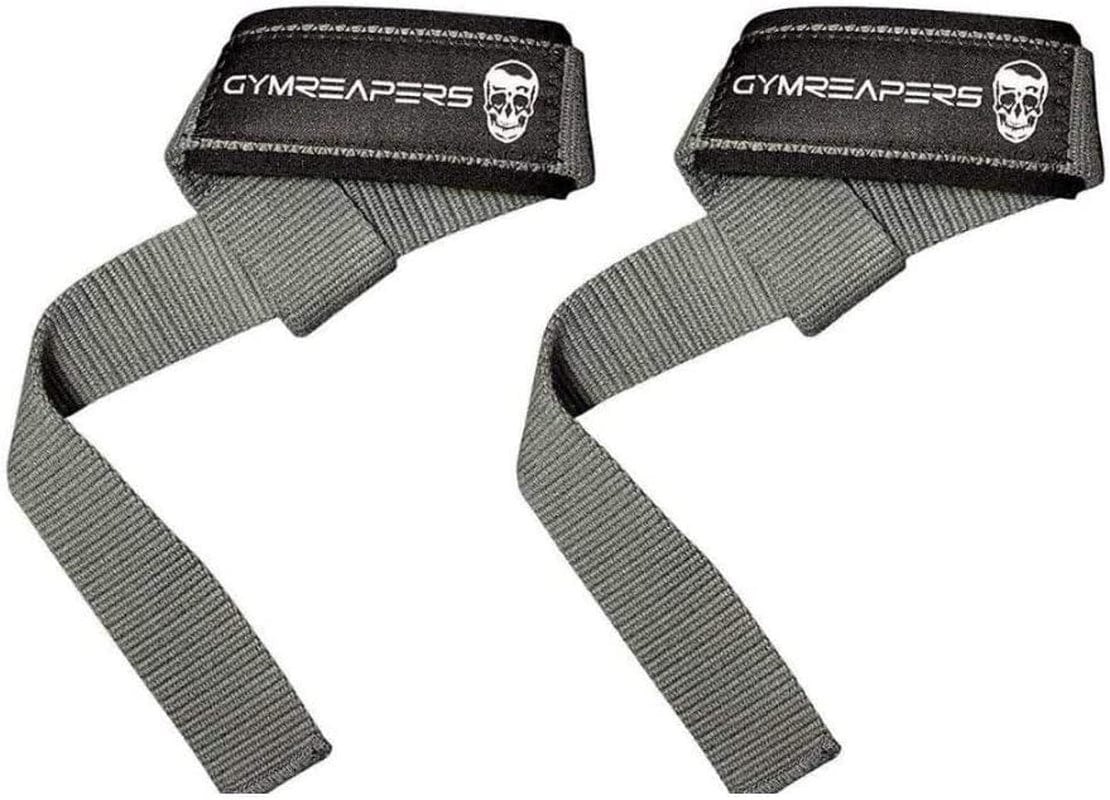 Gymreapers Lifting Wrist Straps for Weightlifting, Bodybuilding, Powerlifting, Strength Training, & Deadlifts - Padded Neoprene with 18 Inch Cotton