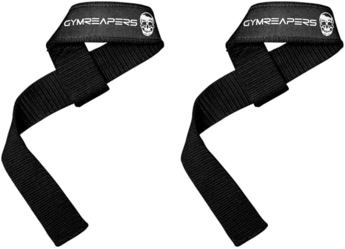 Gymreapers Lifting Wrist Straps for Weightlifting, Bodybuilding, Powerlifting, Strength Training, & Deadlifts - Padded Neoprene with 18 Inch Cotton
