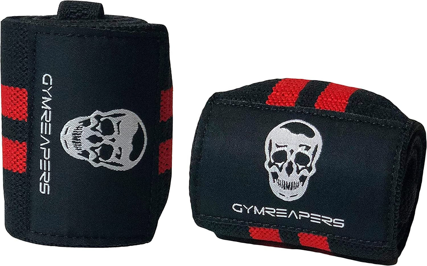 Gymreapers Weightlifting Wrist Wraps (IPF Approved) 18" Professional Quality Wrist Support with Heavy Duty Thumb Loop - Best Wrap for Powerlifting Competition, Strength Training, Bodybuilding