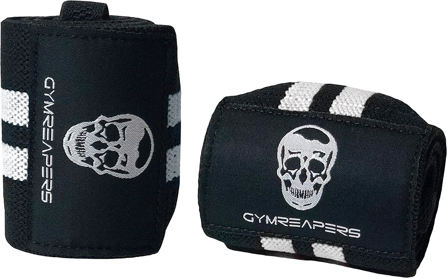 Gymreapers Weightlifting Wrist Wraps (IPF Approved) 18" Professional Quality Wrist Support with Heavy Duty Thumb Loop - Best Wrap for Powerlifting Competition, Strength Training, Bodybuilding