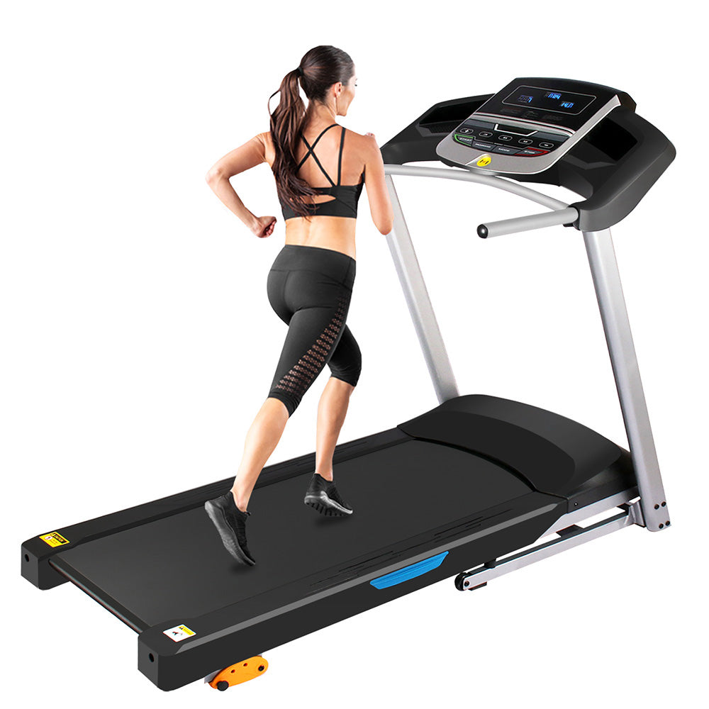 LX-C1 Folding Treadmill, Electric Motorized Portable Walking Running Machine With  5 Preset Programs