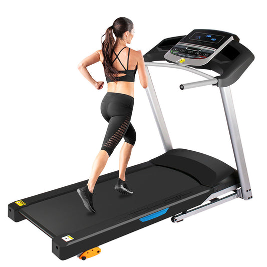 LX-C1 Folding Treadmill, Electric Motorized Portable Walking Running Machine With  5 Preset Programs
