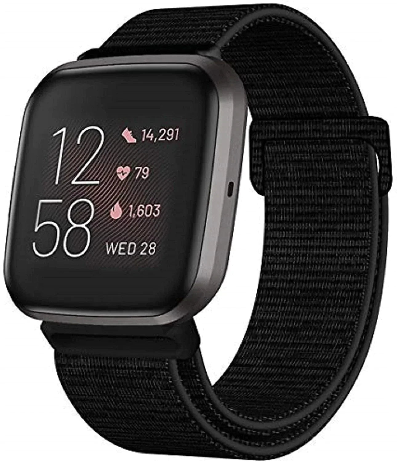 HAPAW Nylon Bands Compatible with Fitbit Versa/Versa 2, Soft Adjustable Breathable Sport Replacement Strap Band Accessories Wristband Women Man for Versa Smartwatch