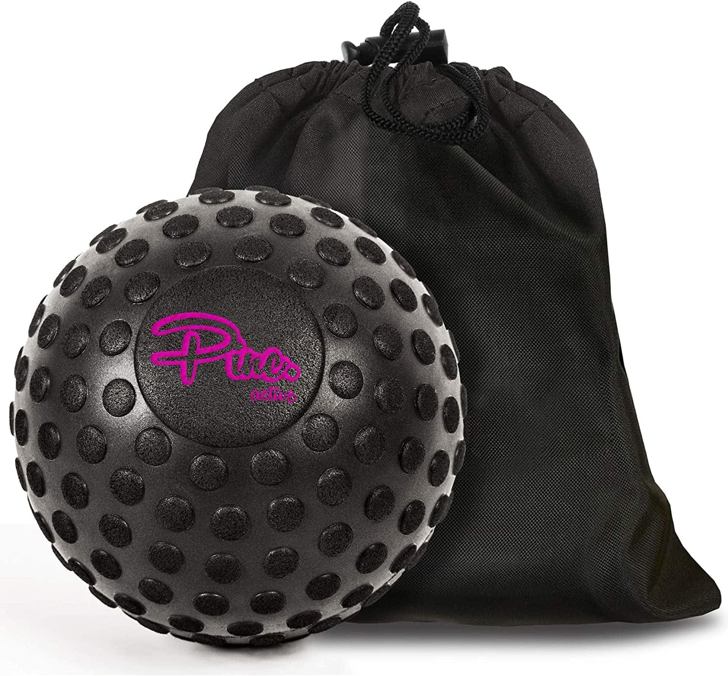 HEALTHYMODELLIFE 5" Foam Roller Massage Ball - Ideal for Exercise Recovery and Physical Therapy - Used for Deep-Tissue Massage, Pain Relief, Trigger Point and Glute Release - Includes Free Carry Bag