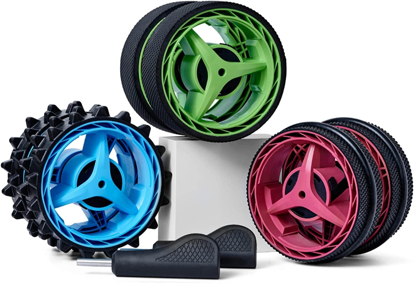 Hellaroller Back & Muscle Roller Wheel - Expandable Precision Wheels, Great for Back Pain Relief, Muscle Therapy & Deep Tissue Massage, Foam Roller Alternative (Standard/Less Intense)