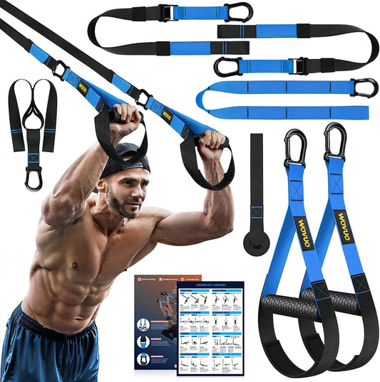 Home Resistance Training Kit - Resistance Trainer Fitness Straps for Full-Body Workout, Bodyweight Resistance Bands with Handle, Door Anchor