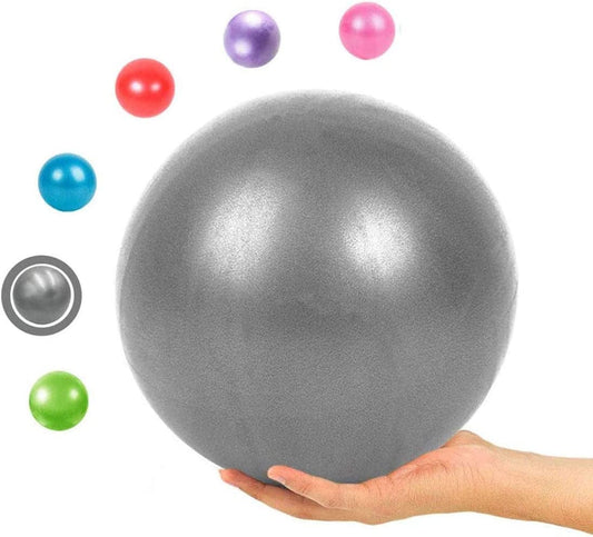 HOYKAO 9 Inch Mini Fitness Exercise Yoga Ball, Balance Bender Balls Stability Gym anti Burst Slip Resistant Balls with Inflatable Straw for Pilates Physical Core Therapy Training Equipment