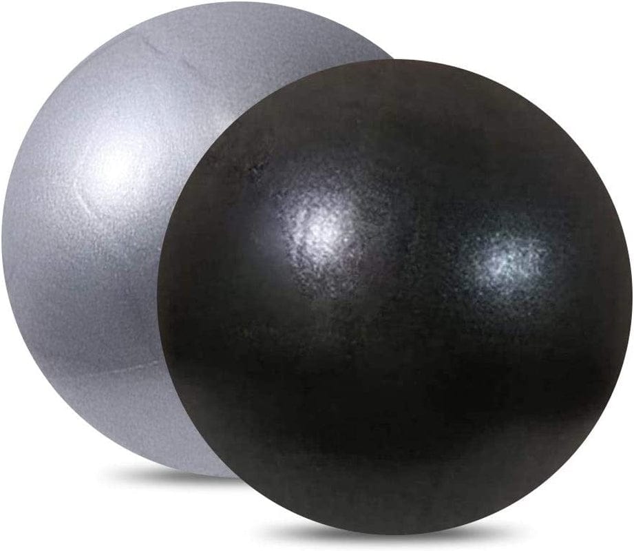 HOYKAO 9 Inch Mini Fitness Exercise Yoga Ball, Balance Bender Balls Stability Gym anti Burst Slip Resistant Balls with Inflatable Straw for Pilates Physical Core Therapy Training Equipment