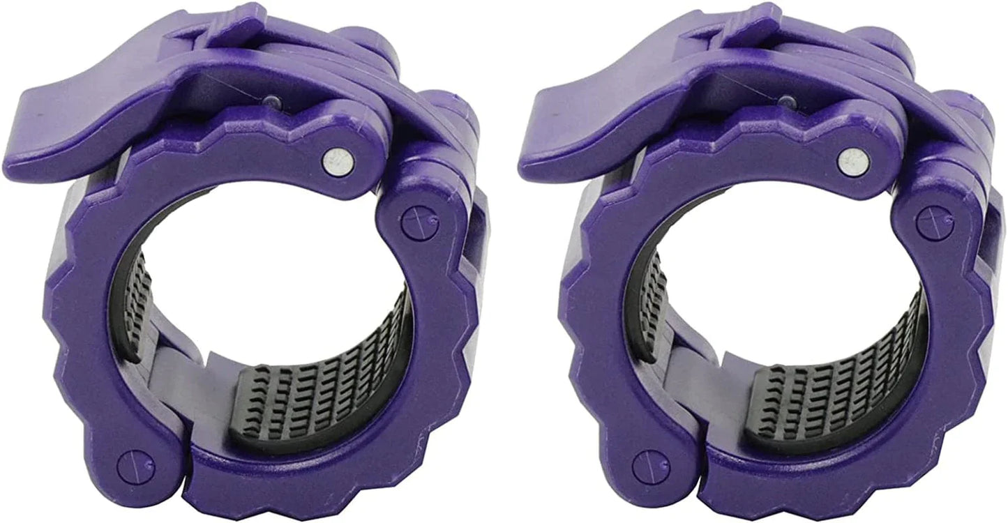 IADUMO Olympic Weight Bar Collars - Locking 2 Inch Barbell Clamps - Quick Release Clips - Bar Collar Great for Olympic Lifts and Strength Training