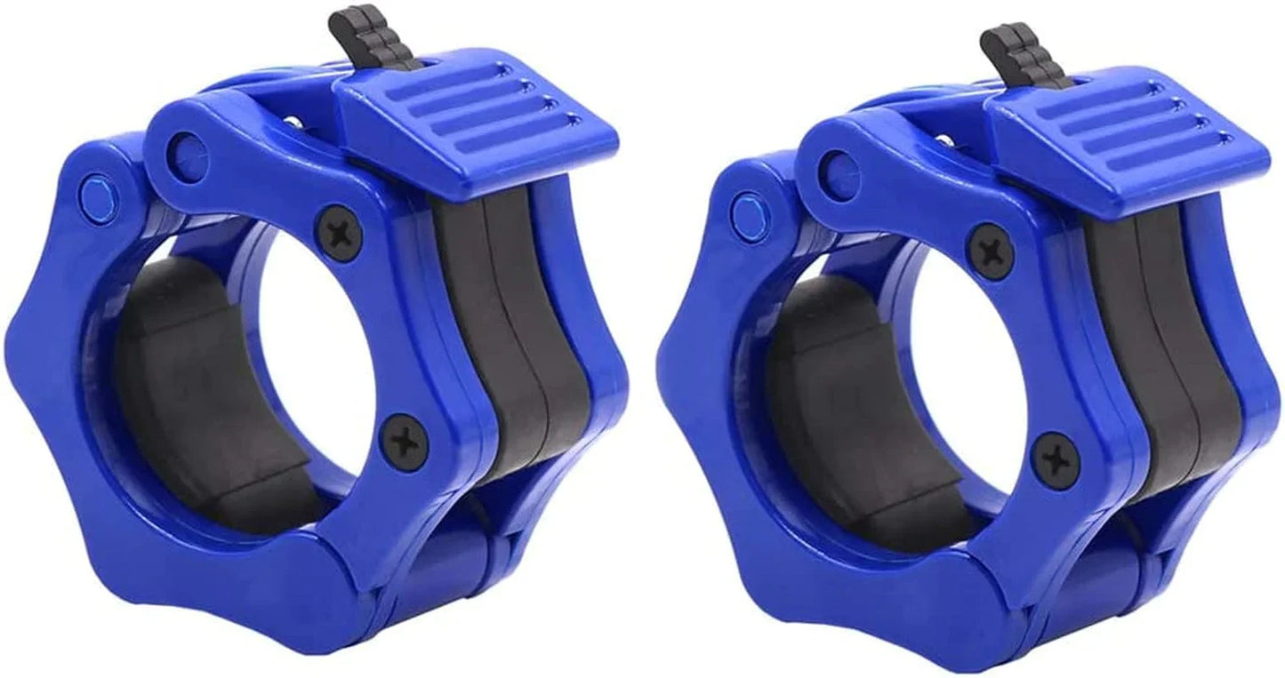 IADUMO Olympic Weight Bar Collars - Locking 2 Inch Barbell Clamps - Quick Release Clips - Bar Collar Great for Olympic Lifts and Strength Training