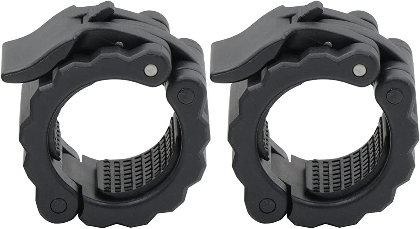 IADUMO Olympic Weight Bar Collars - Locking 2 Inch Barbell Clamps - Quick Release Clips - Bar Collar Great for Olympic Lifts and Strength Training