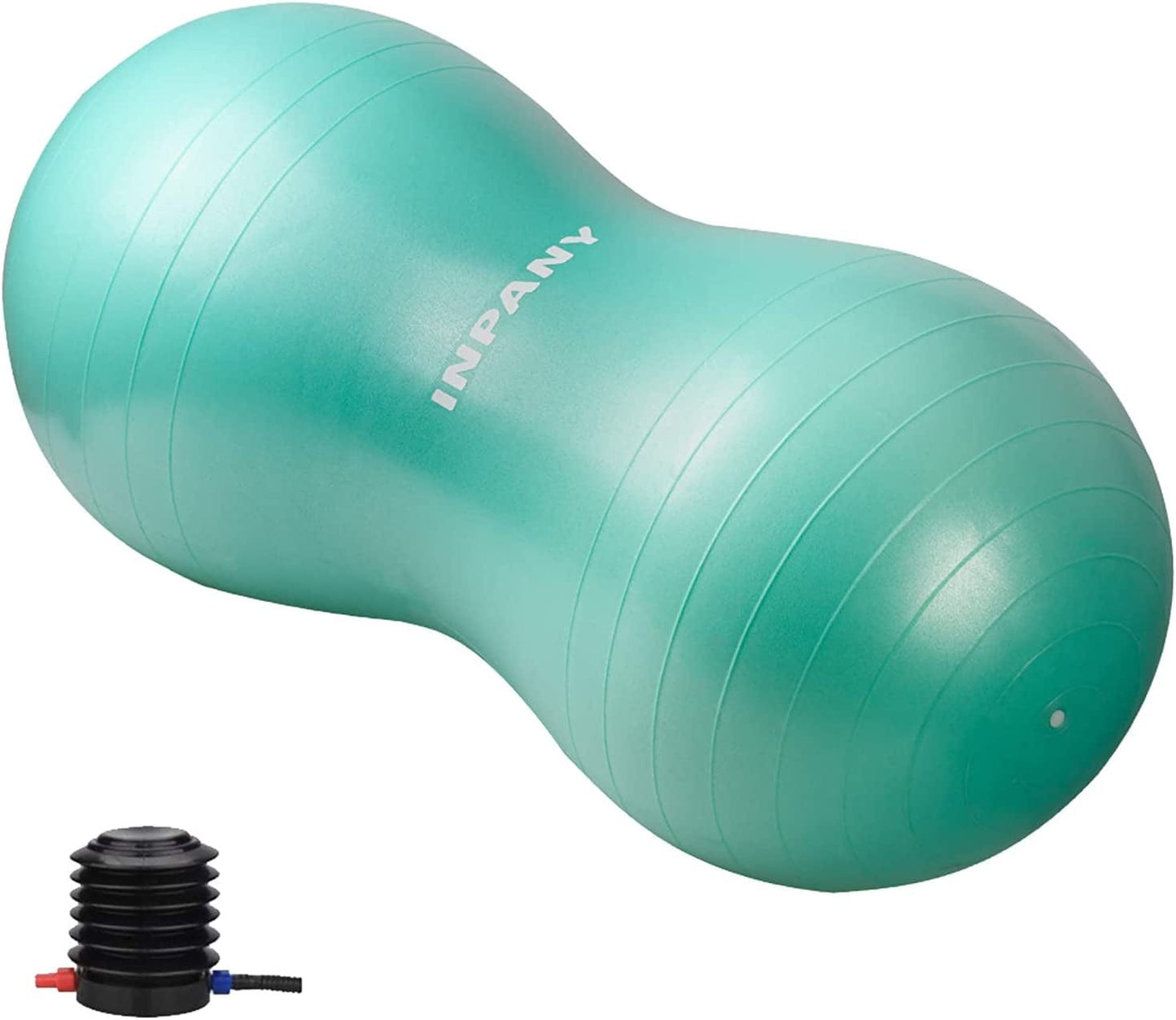 INPANY Peanut Ball - anti Burst Exercise Ball for Labor Birthing, Physical Therapy for Kids, Core Strength, Home & Gym Fintness (Include Pump)