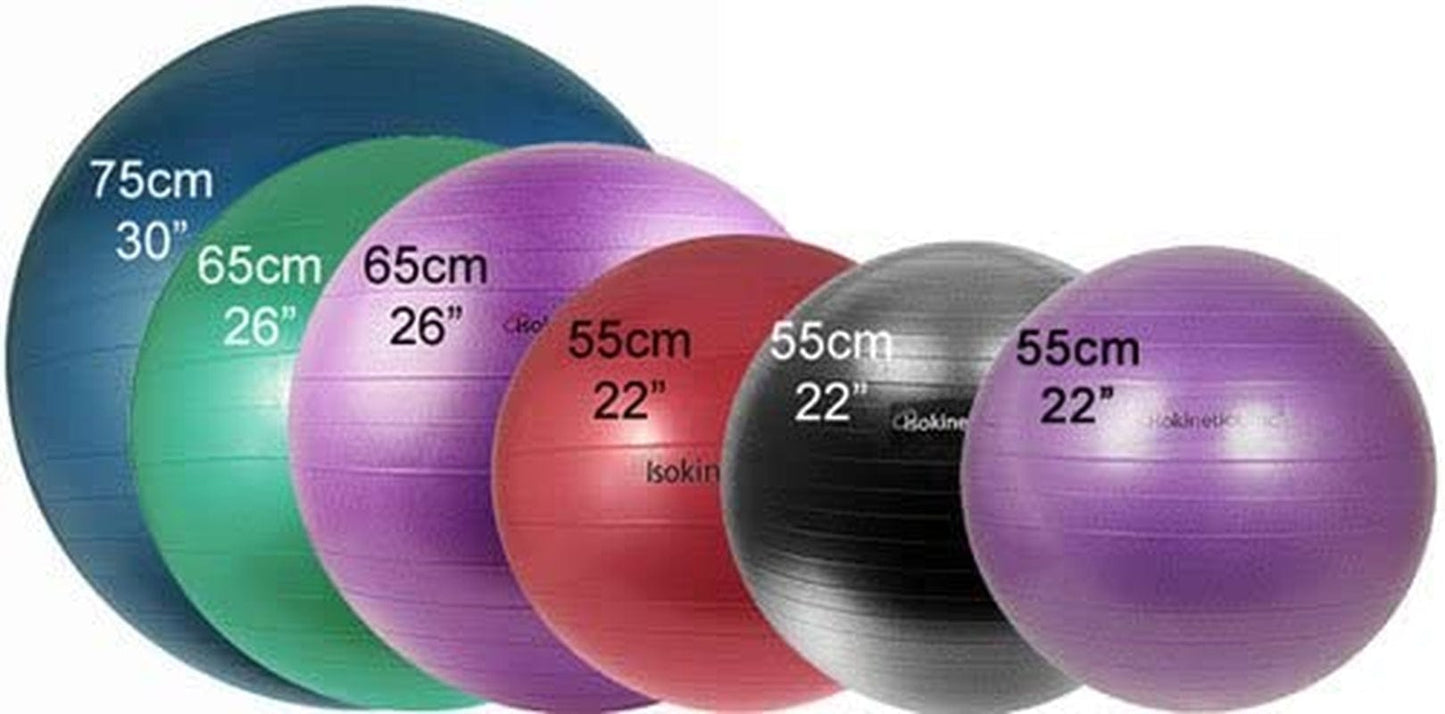Isokinetics Inc. Brand Exercise Ball - Anti-Burst - 65Cm/26" - Green