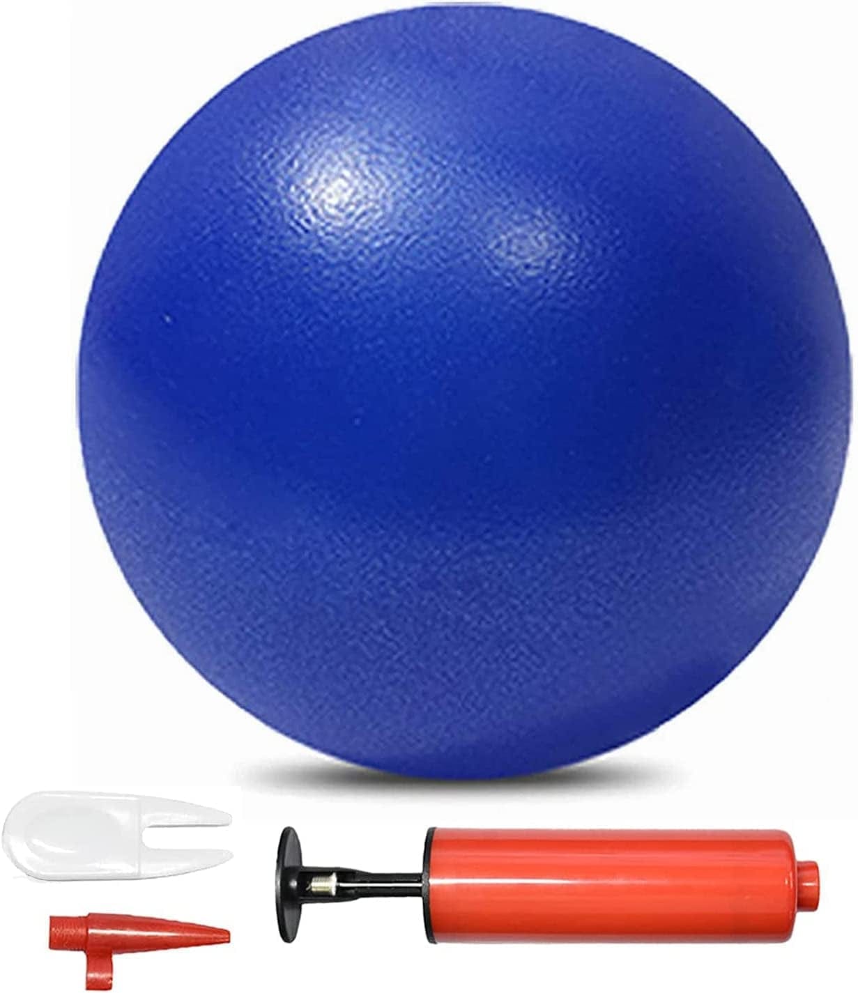 JUFANGFIN Pilates Exercise Ball Mini Yoga Barre Small Bender Workout Fitness Balance Physical Therapy Squishy Balls,Improves Stability Core Training Equipment for Home with Pump