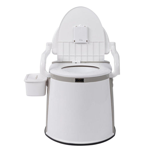 Ktaxon Portable Travel Toilet, Lightweight Indoor Outdoor Commode, White