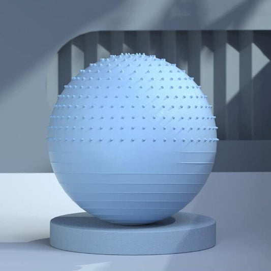 LTLCLZ Yoga Ball Sports Fitness Balls Pilates Gym Balance Fitball Massage Training Workout Lose Weight Pregnant Children Exercise Ball,Blue,65Cm