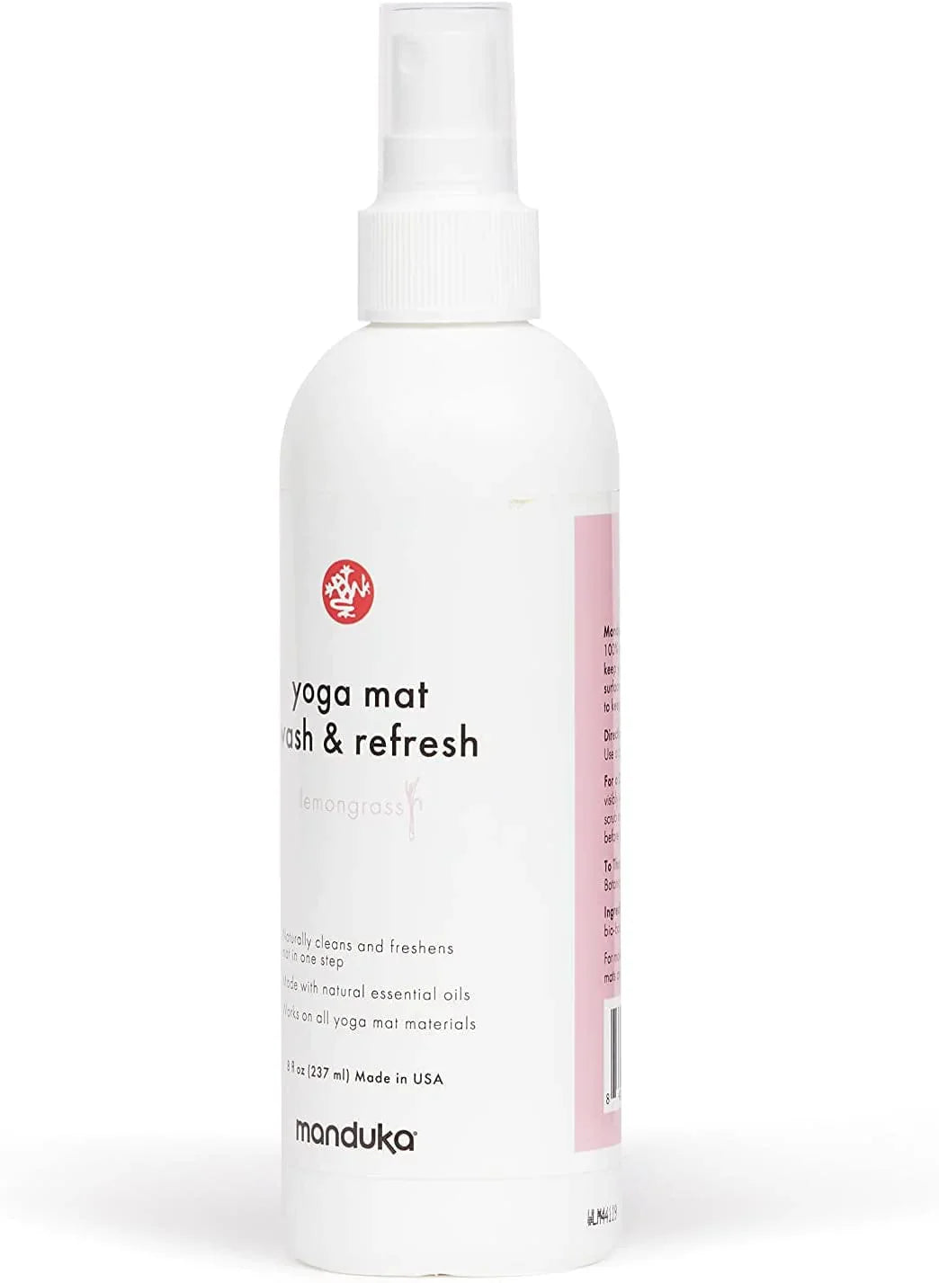 Manduka Yoga Natural Mat Wash and Refresh - 100% Natural, Essential Oils, Non Irritating, Pet Friendly, Fresh Scent, Various Sizes and Scents