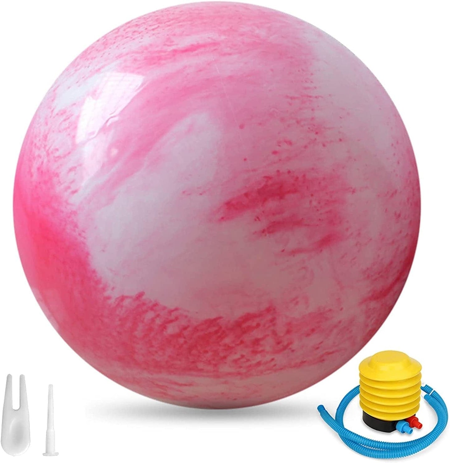 Mengk Ball Thick & anti Burst Fitness Ball Exercise Ball Stability Ball for Balance Exercise Workout Core Training Quick Pump Included Balance Ball in Gym Office Indoor