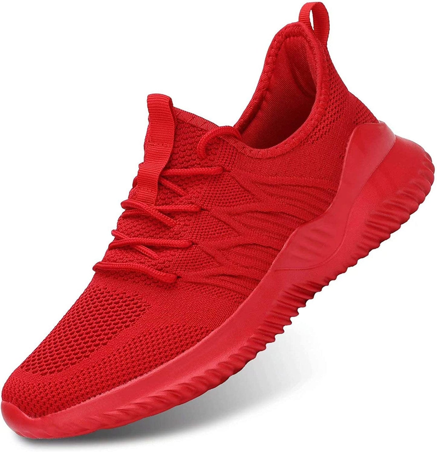 Mens Running Shoes Slip-On Walking Sneakers Lightweight Breathable Casual Soft Sole Trainers