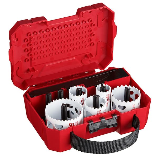Bi-Metal Hole Saw Kit 9 Piece 3.5 TPI Tooth Hole Dozer Multi-Purpose Power Tool