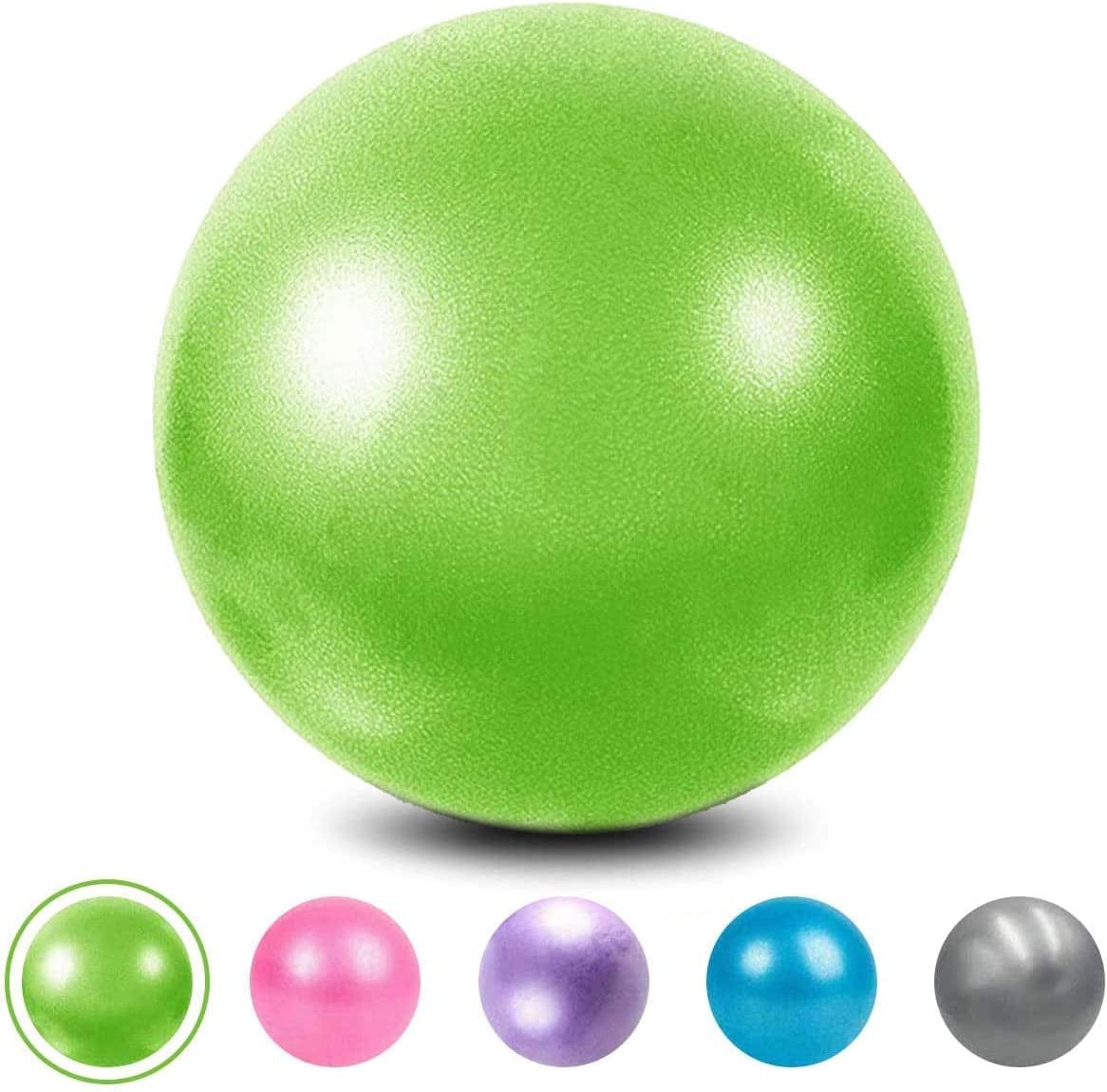 Mini Exercise Pilates Balls for Yoga 9 Inch - Stability Pilates Exercise Training Gym anti Burst and Slip Resistant Balls with Inflatable Straw