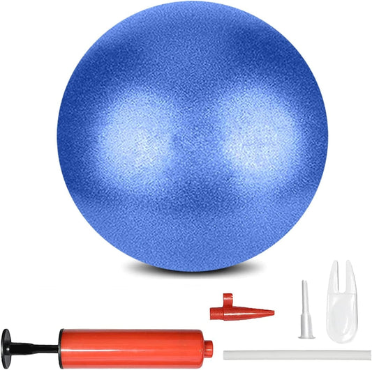 Mini Pilates Exercise Yoga Ball, 6 Inch Small Inflatable Exercise Yoga Ball ,Core Training and Physical Therapy Equipment, Improves Balance for Home & Gym & Office