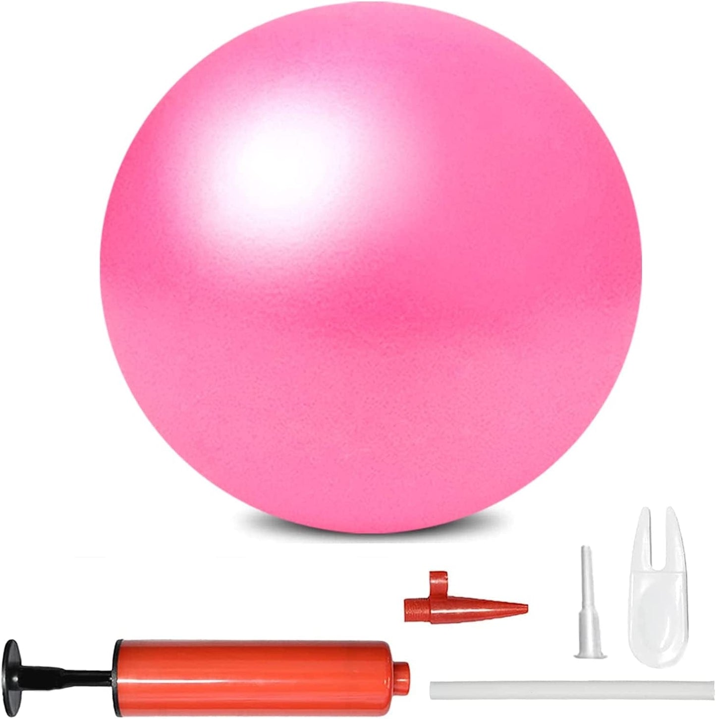 Mini Pilates Exercise Yoga Ball, 6 Inch Small Inflatable Exercise Yoga Ball ,Core Training and Physical Therapy Equipment, Improves Balance for Home & Gym & Office